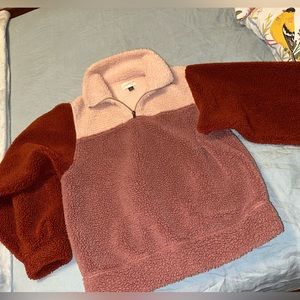 Sherpa 3/4 zip jacket